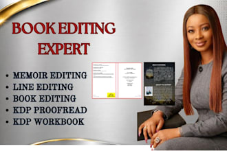 kdp proofreading, kdp workbook journal memoir editing, christian book formatting