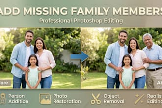 add people and restore old photos using photoshop