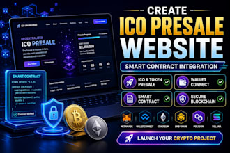 create ico presale website with smart contract integration