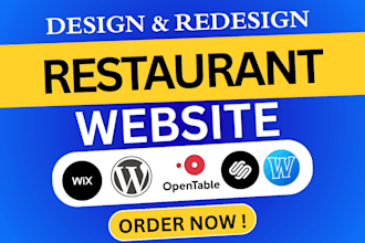 create your restaurant website and logo