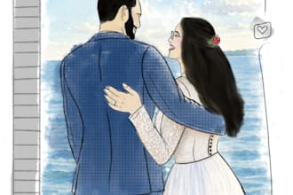hand painted digital fine art