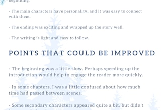 give honest feedback and review on your creative work