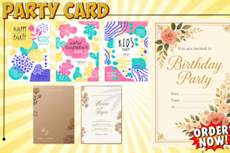 design party card game, wedding birthday, invitation card, couples drinking card