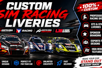 create custom racing skins for assetto corsa and iracing