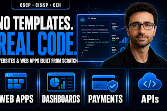 develop your website or web app as a full stack developer
