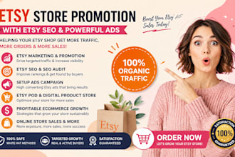 do etsy store shop promotion etsy pod print on demand store ebay promotion ads