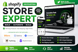 build shopify dropshipping store with dsers sellvia avasam topdawg dropcommerce