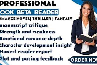 beta read romance thriller beta read fantasy sci fi beta read ya novel beta read