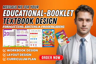 design educational textbooks, workbooks, and learning materials