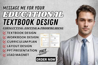 design educational textbooks, workbooks, and learning materials