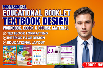design educational textbooks, workbooks, and learning materials