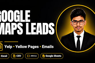 collect b2b business leads from google maps yelp and yellow pages
