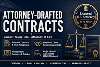 draft legally binding freelance contracts and work agreements