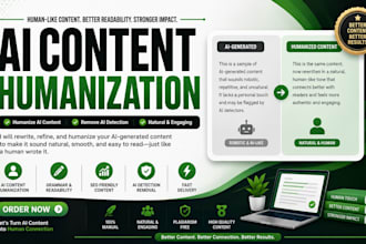 humanize ai content, rewrite chatgpt text, remove ai detection, and edit content
