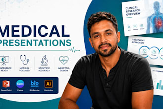 design medical conference presentation, healthcare powerpoint