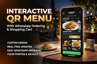 create custom interactive qr menu with whatsapp order