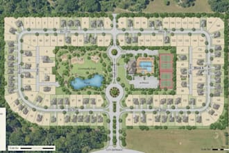 create residential community map estate layout subdivision map and plot layout