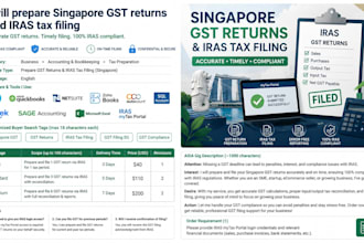 prepare singapore gst returns and iras tax filing