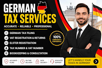 file your german tax, german vat registration, elster, bookkeeping, tax services