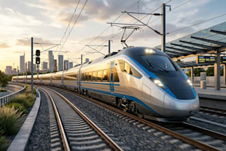 design realistic 3d train, subway model, trainz simulator, tram, 3d metro render