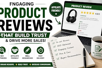 write affiliate product reviews for your website or blog