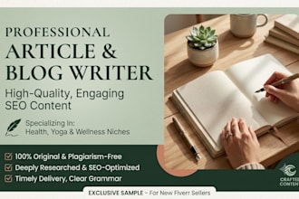 write high quality blog and articles