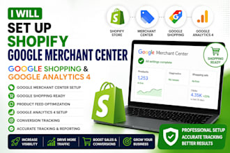 set up shopify google merchant center