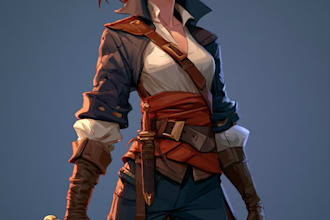 draw 2d game character or 2d game character