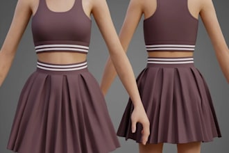 create 3d garment design in clo3d and marvelous designer