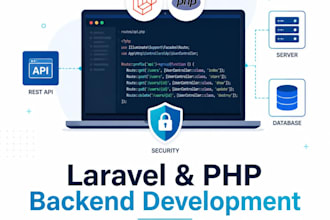 build laravel PHP backend website