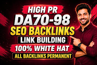 do 65 permanent high pr SEO profile backlinks