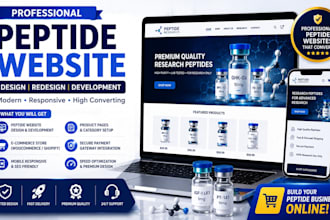design peptide website peptide store redesign peptide website