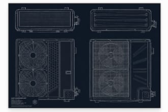 design 3d custom hvac ventilation product with complete tech pack