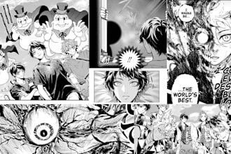 anime manga comic fan art manga comic illustration webtoon panel comic cover art