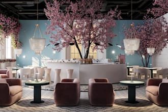 create photorealistic horeca 3d renders and design