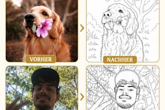 turn your photos into a personalized coloring book