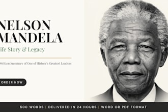 write and inspiring summary of nelson mandel life story and legacy