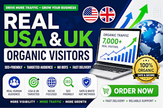 do organic USA,UK website traffic to increase sales
