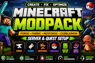 create fix minecraft modpack, forge fabric cobblemon server quest neoforge mods