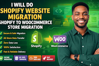 do shopify website migration shopify to woocommerce store migration