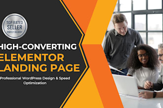 build a custom elementor landing page with fast speed