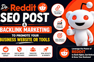 do reddit SEO post to promote saas product business website ai app crypto link