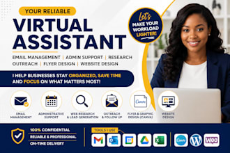 be your reliable virtual assistant for email management administrative support