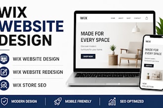 do wix website design, wix website redesign, wix migration or wix store SEO