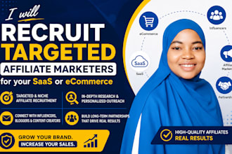 recruit targeted affiliate marketers for your saas or ecommerce