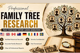 professionally research your family tree and build a custom wordpress private