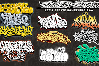 create custom graffiti lettering for you brand or artwork