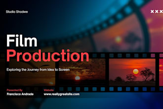 design video production startup pitch deck streaming media company investor deck
