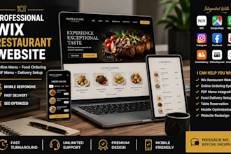 setup wix restaurant online menu pdf ordering webpage digital delivery