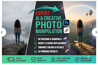 do realistic ai photo editing manipulation product image enhancement photoshop